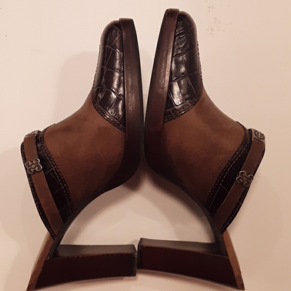 Unis brown western clog mule heels - Picture 3 of 8